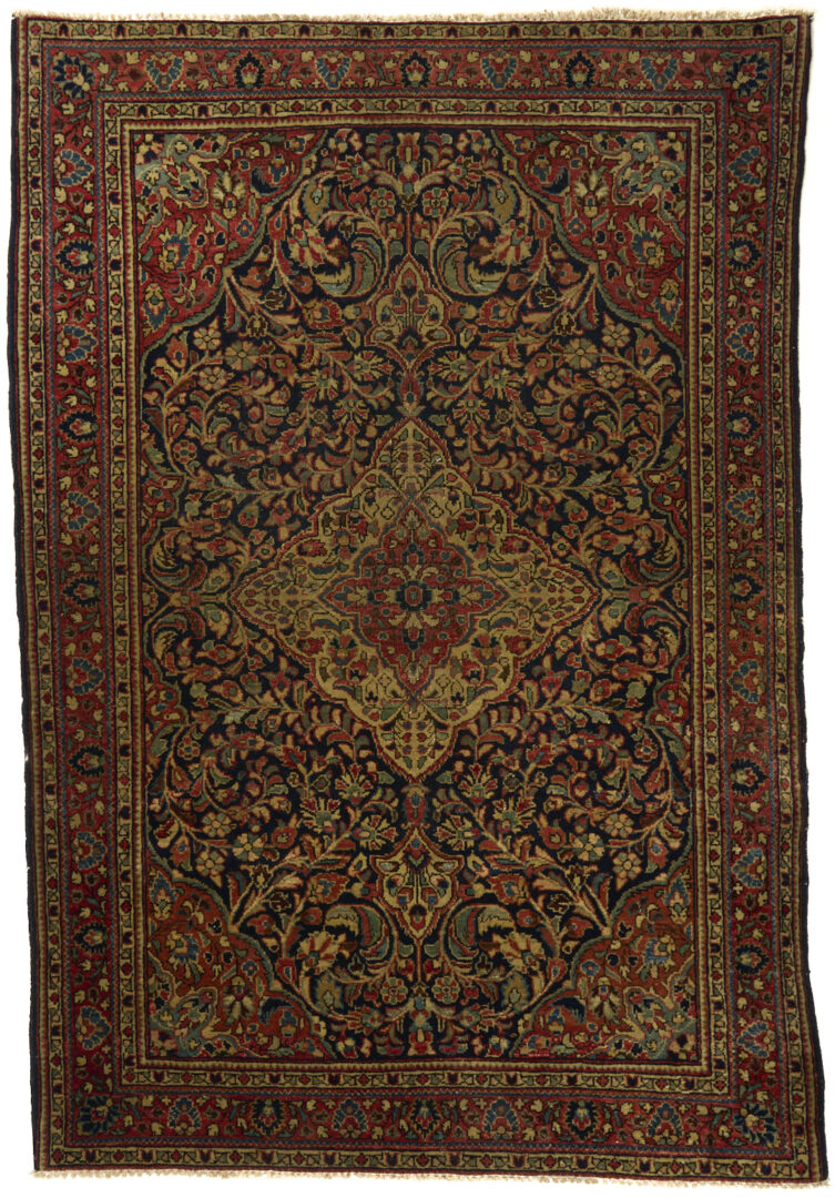 Lot 668: Antique Persian Kashan Medallion Rug