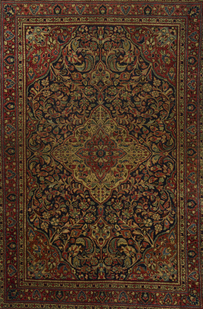 Lot 668: Antique Persian Kashan Medallion Rug