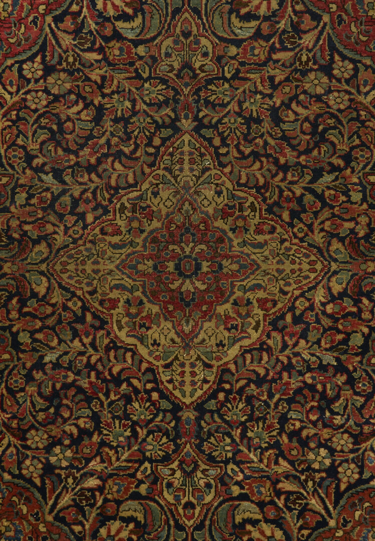 Lot 668: Antique Persian Kashan Medallion Rug