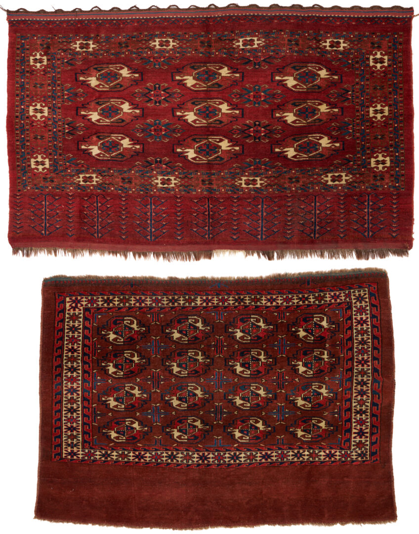 Lot 669: 2 Antique Turkman Yomud Chuvals