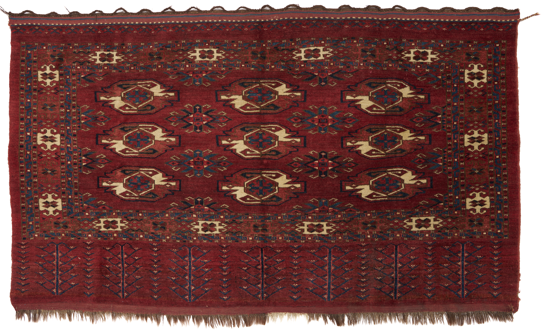 Lot 669: 2 Antique Turkman Yomud Chuvals