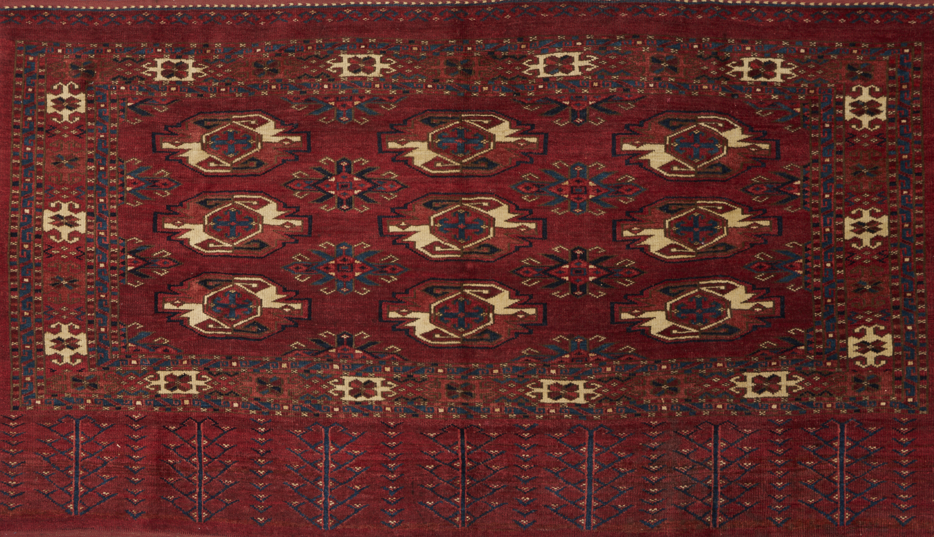 Lot 669: 2 Antique Turkman Yomud Chuvals