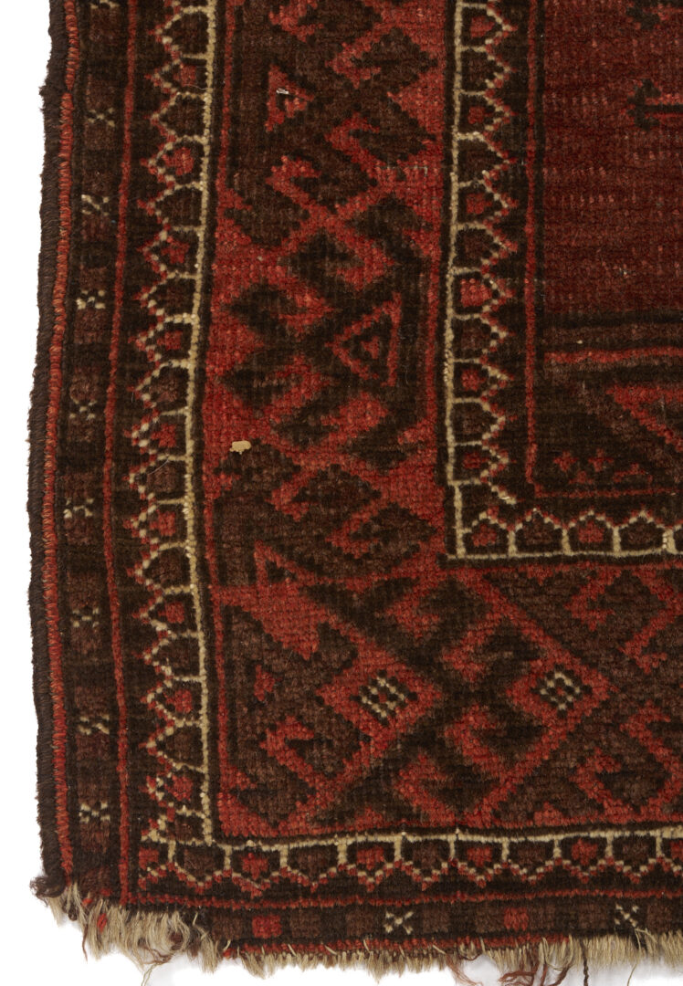 Lot 670: 2 Antique Turkmen Ersari Rugs, Ensi & Prayer Rug