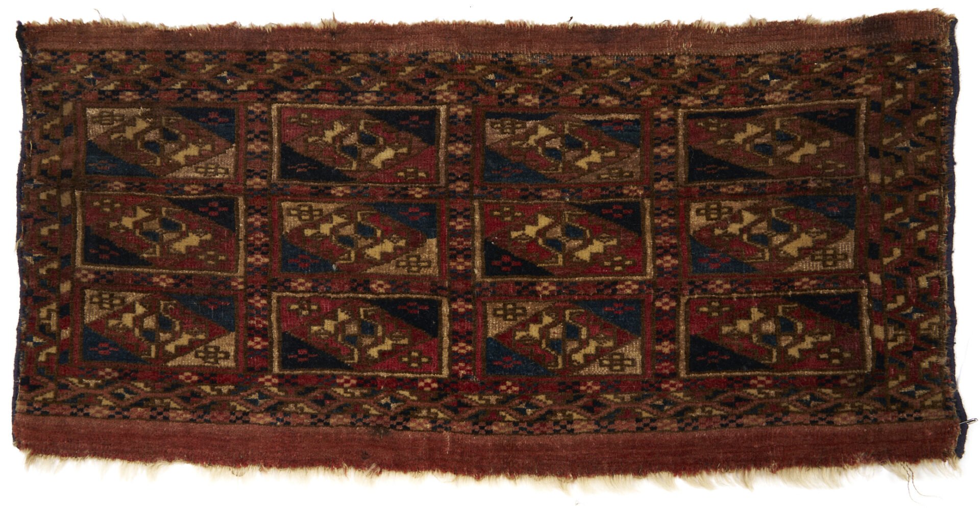 Lot 673: 2 Antique Turkman Tekke Torbas, Aina & Chuval