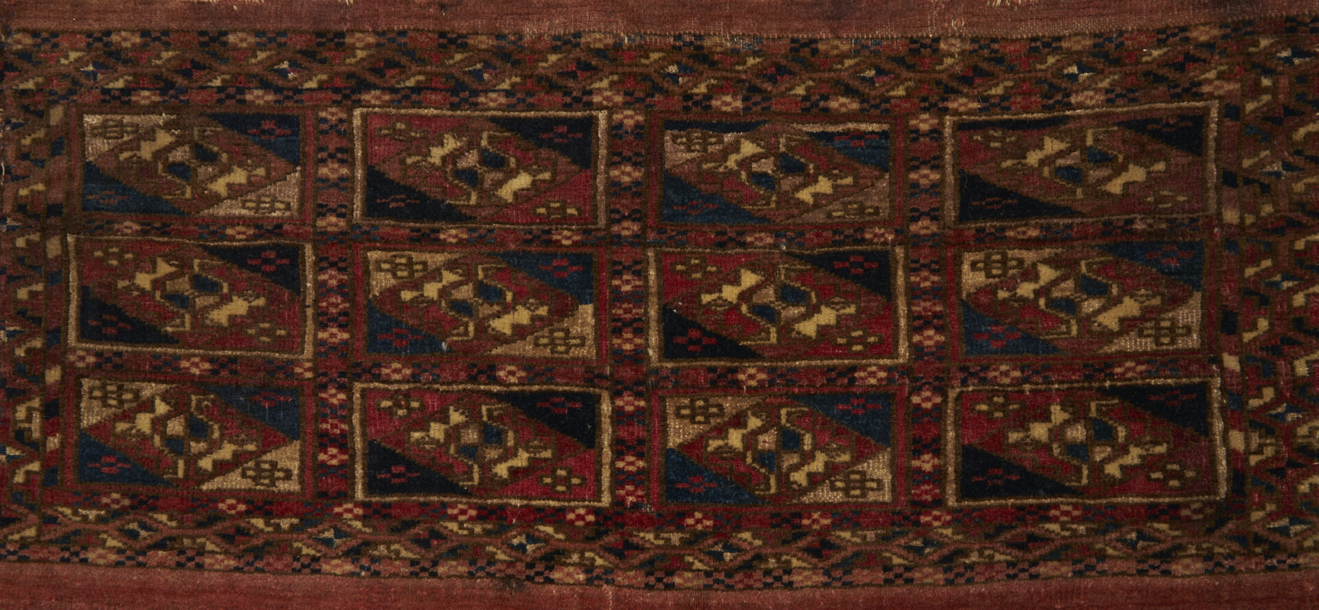 Lot 673: 2 Antique Turkman Tekke Torbas, Aina & Chuval
