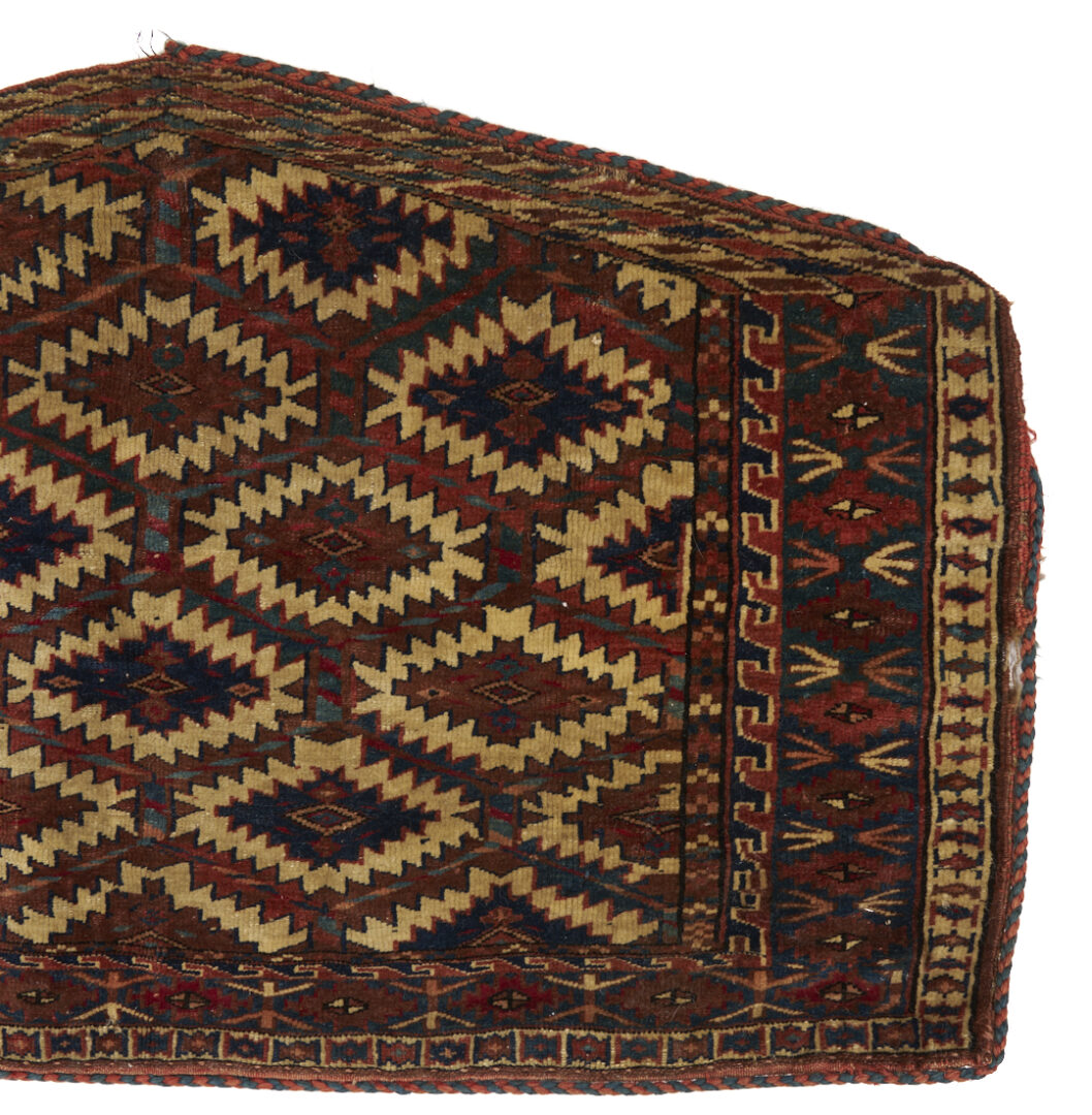 Lot 674: 3 Antique Turkman Weavings, 2 Yomud Chuval & 1 Yomud Asmalyk