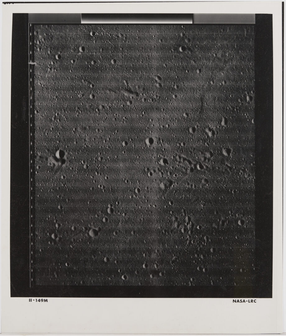 Lot 679: Four NASA Moon Survey Photos; 144M, 148M, 149M, 149H1