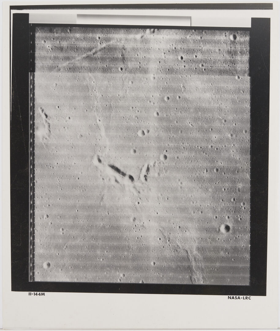 Lot 679: Four NASA Moon Survey Photos; 144M, 148M, 149M, 149H1