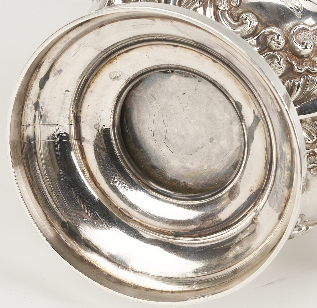 Lot 67: Assembled 4-Pc English Regency Sterling Tea Service