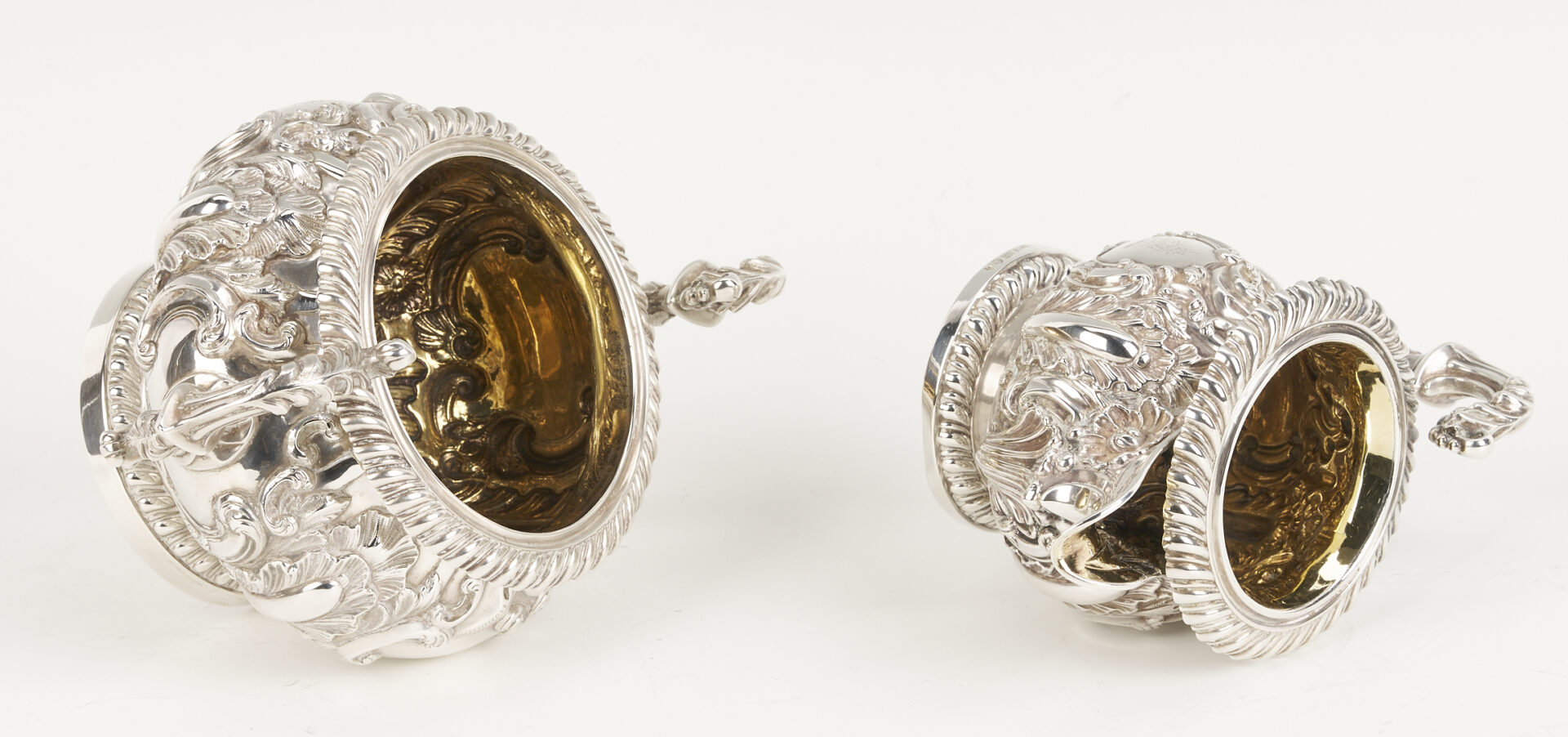 Lot 67: Assembled 4-Pc English Regency Sterling Tea Service