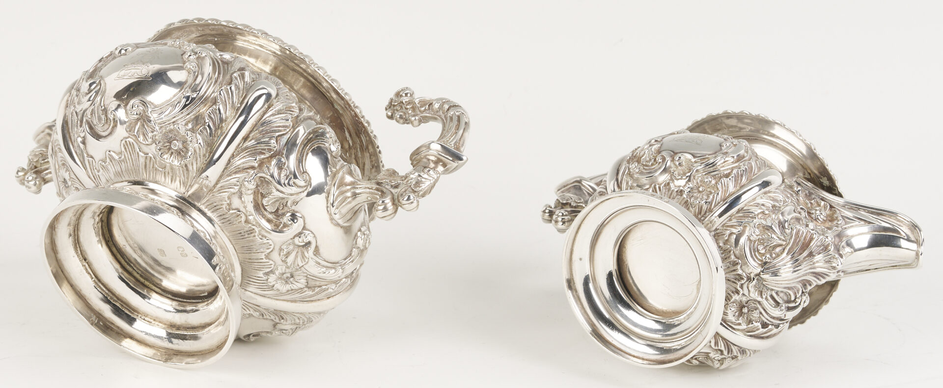 Lot 67: Assembled 4-Pc English Regency Sterling Tea Service