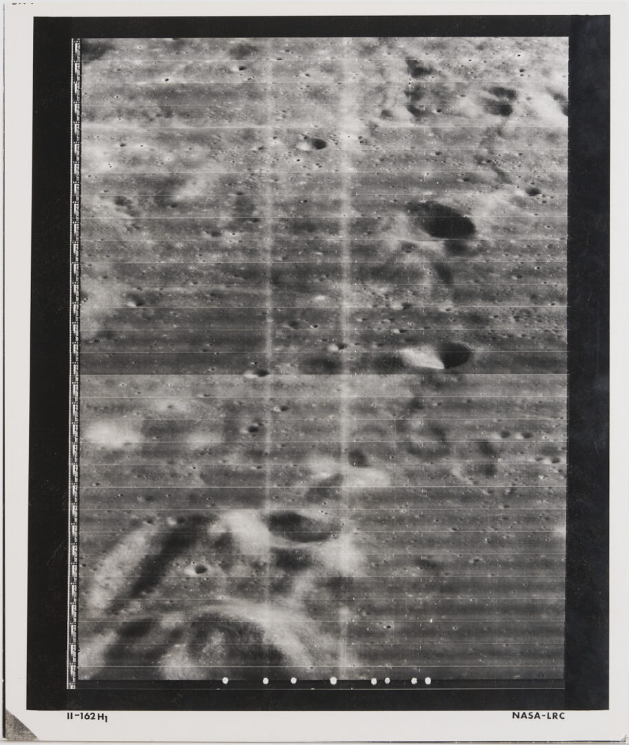 Lot 681: Four NASA Moon Survey Photos; 158M, 159M, 162H1, 162H2