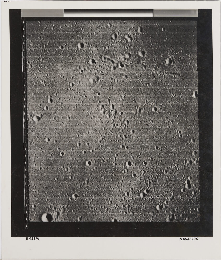 Lot 681: Four NASA Moon Survey Photos; 158M, 159M, 162H1, 162H2
