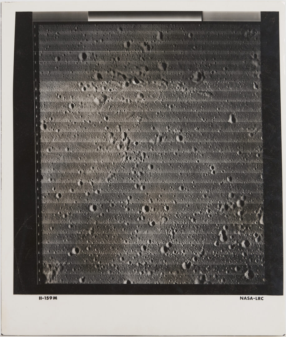 Lot 681: Four NASA Moon Survey Photos; 158M, 159M, 162H1, 162H2