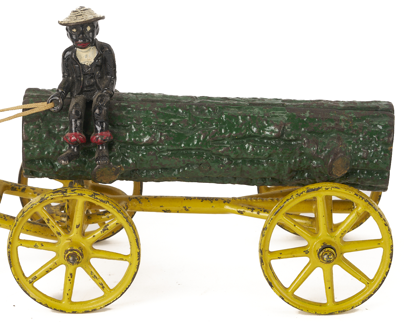 Lot 686: 4 Cast Iron Horse & Rider Toys, Kenton & Hubley