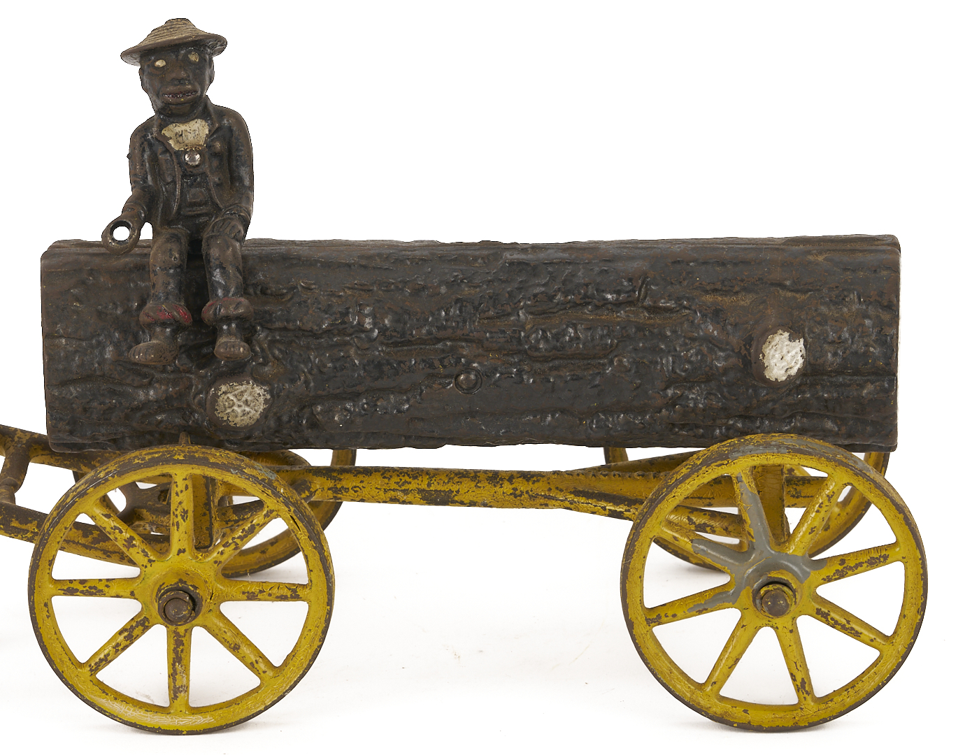 Lot 686: 4 Cast Iron Horse & Rider Toys, Kenton & Hubley