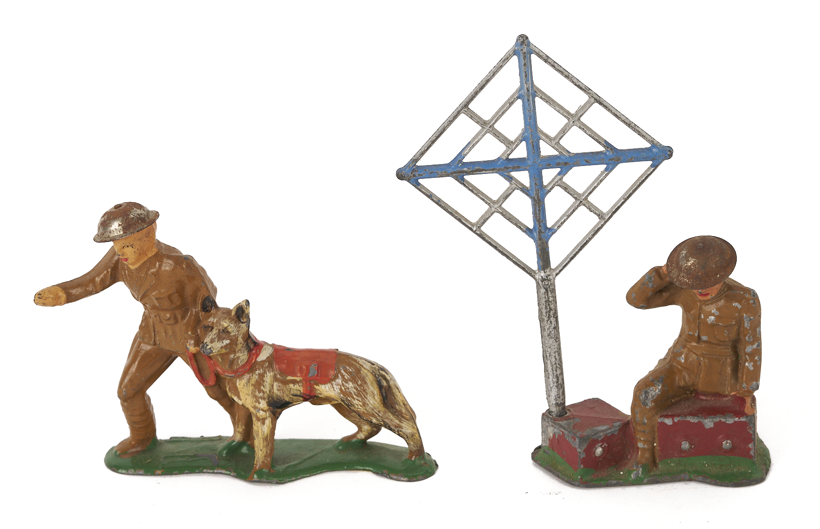 Lot 687: 58 Barclay and Manoil WWI Toy Soldiers and 1 Tent