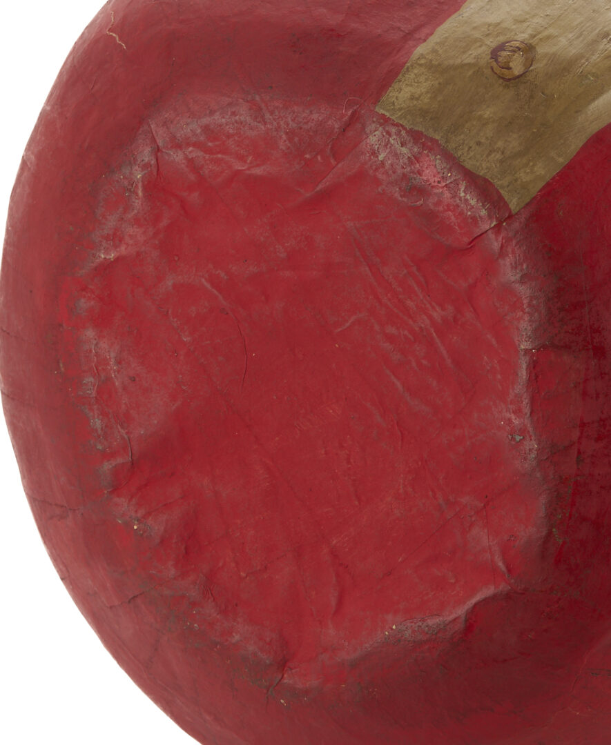 Lot 688: Large Papier Mache Santa Claus Roly Poly