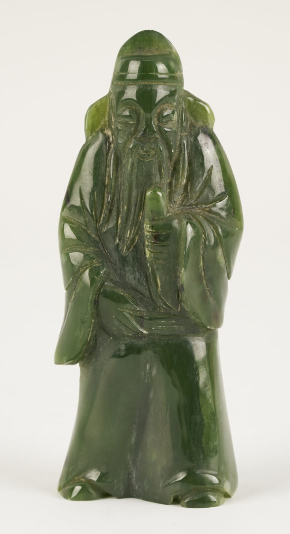 Lot 690: 3 Netsuke Carvings including Jade
