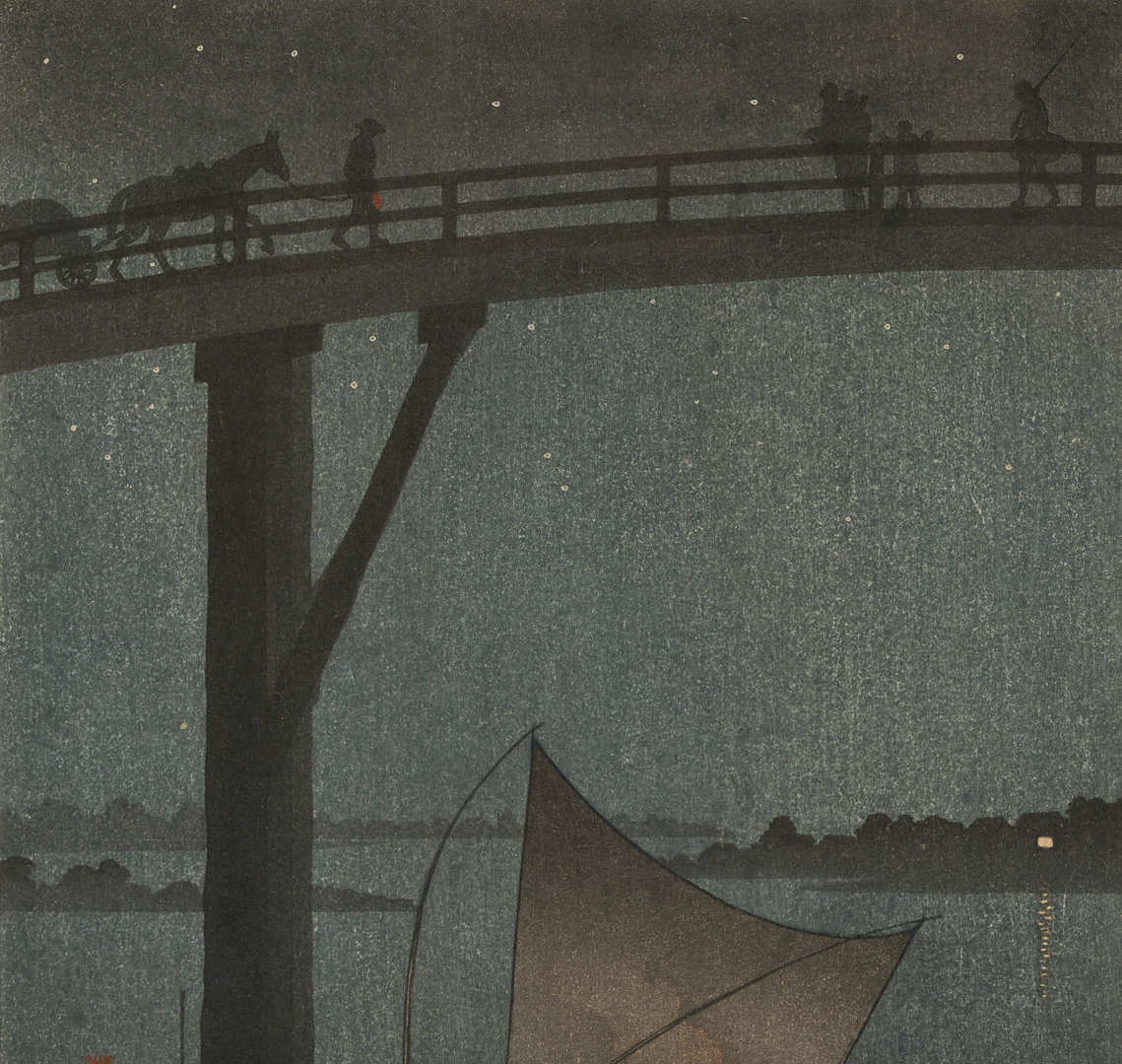 Lot 692: 3 Shin Hanga Japanese Woodblock Prints Incl. Hasui, Soseki, & Arai