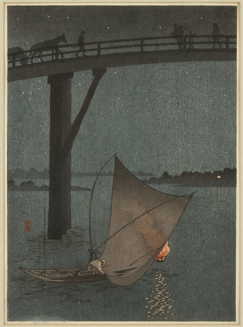 Lot 692: 3 Shin Hanga Japanese Woodblock Prints Incl. Hasui, Soseki, & Arai