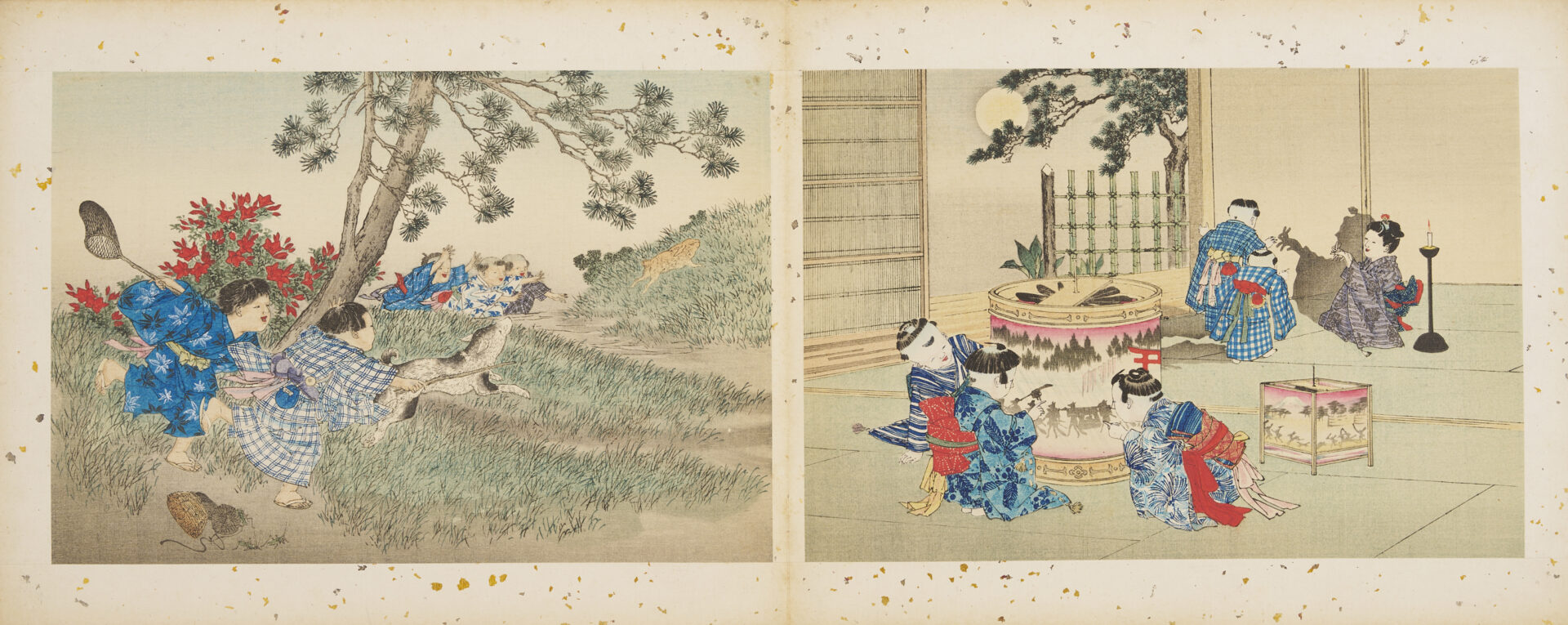 Lot 693: Kobayashi Woodblock Print Portfolio: Children’s Games