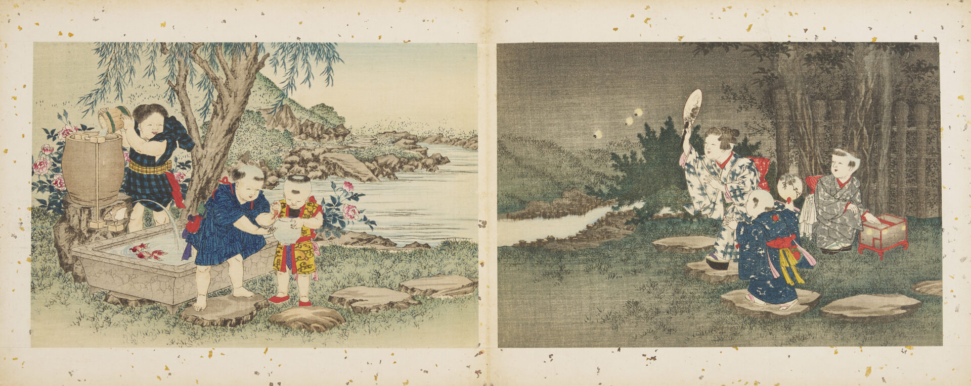 Lot 693: Kobayashi Woodblock Print Portfolio: Children’s Games