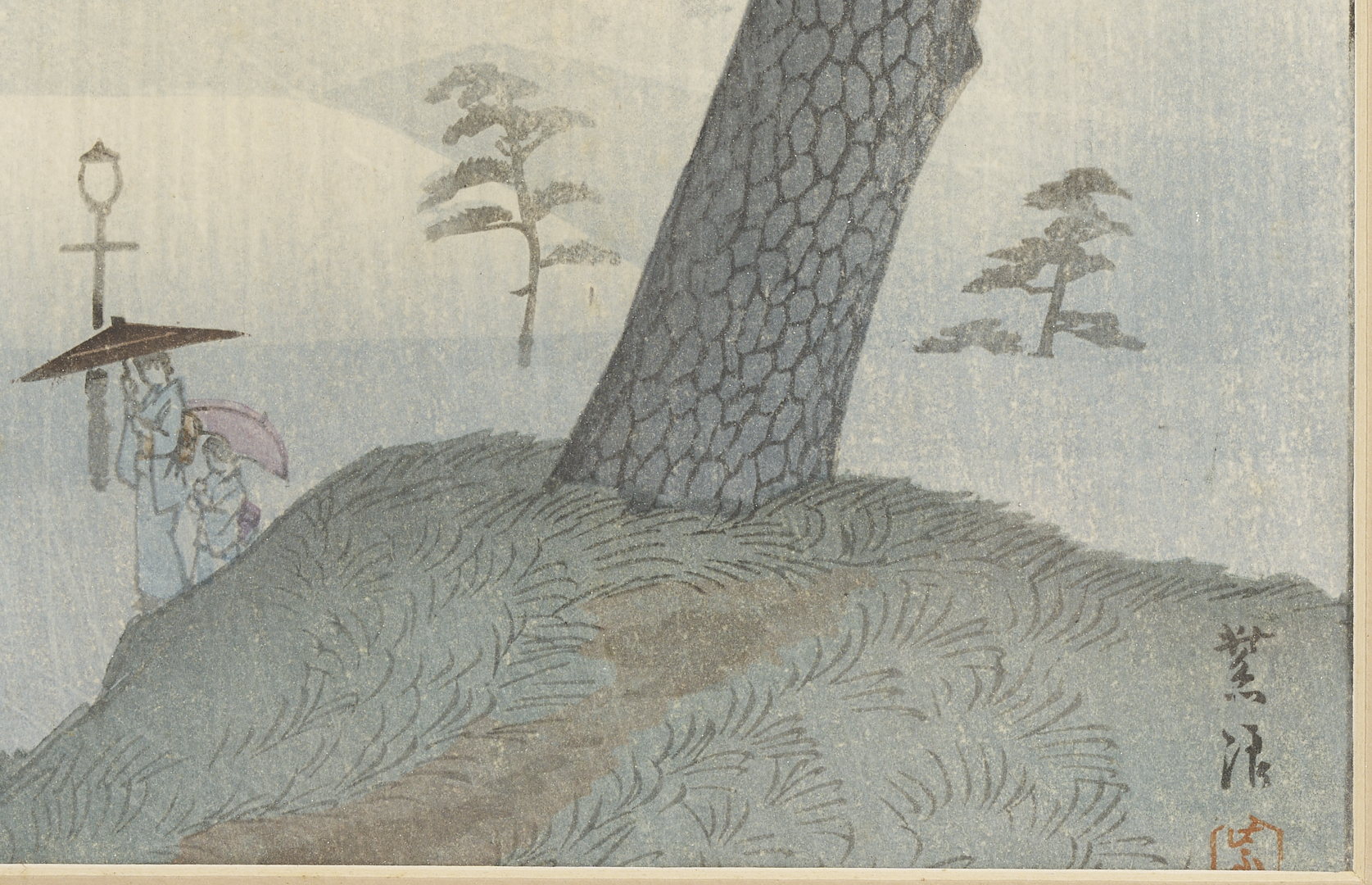 Lot 694: 2 Japanese Shin Hanga Woodblock Prints, Koitsu & Shiro