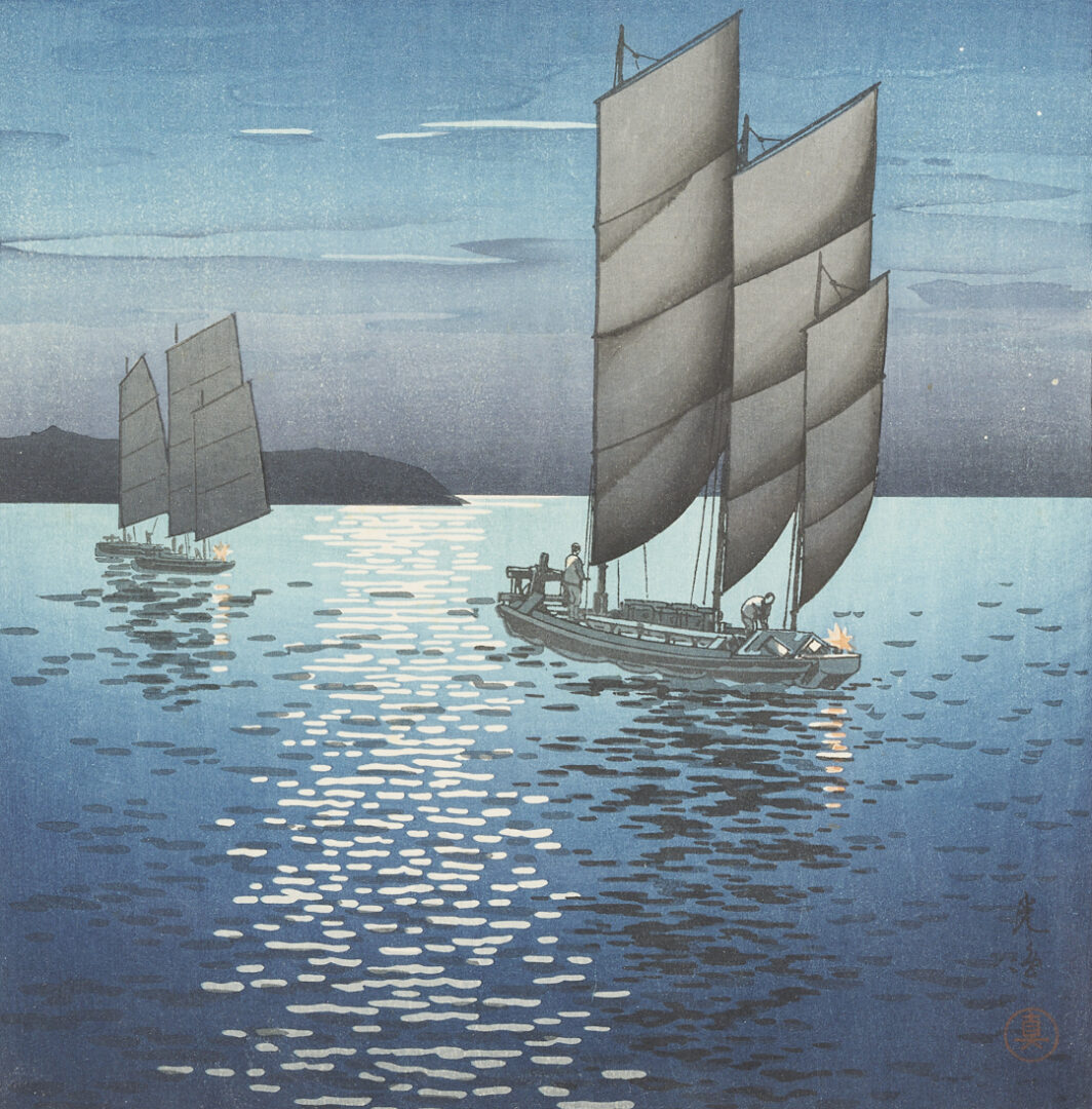 Lot 694: 2 Japanese Shin Hanga Woodblock Prints, Koitsu & Shiro