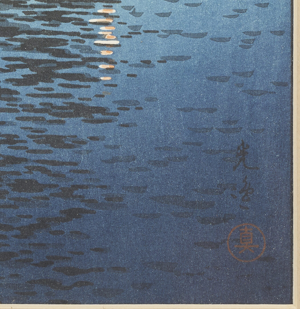 Lot 694: 2 Japanese Shin Hanga Woodblock Prints, Koitsu & Shiro