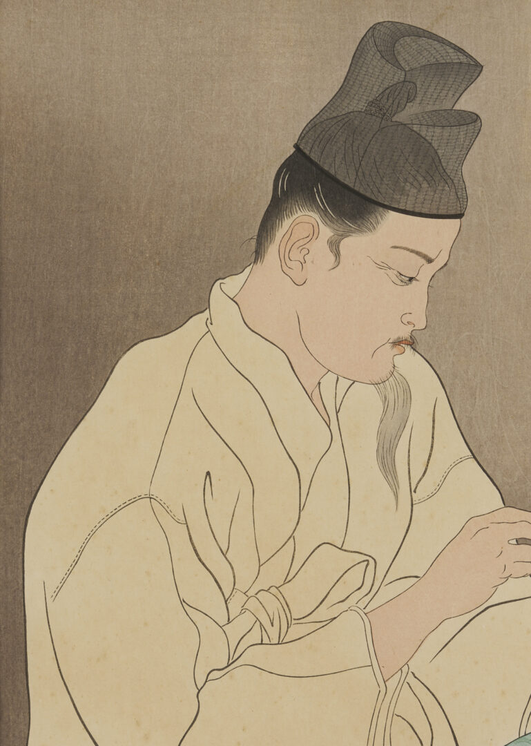 Lot 697: Paul Jacoulet Woodblock Print, The Master Potter