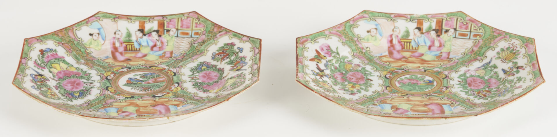 Lot 699: 13 Chinese Rose Medallion Porcelain Pieces