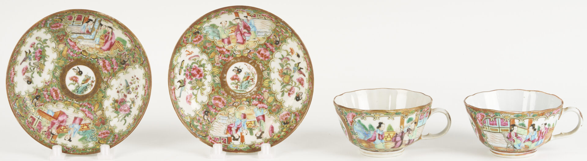 Lot 699: 13 Chinese Rose Medallion Porcelain Pieces