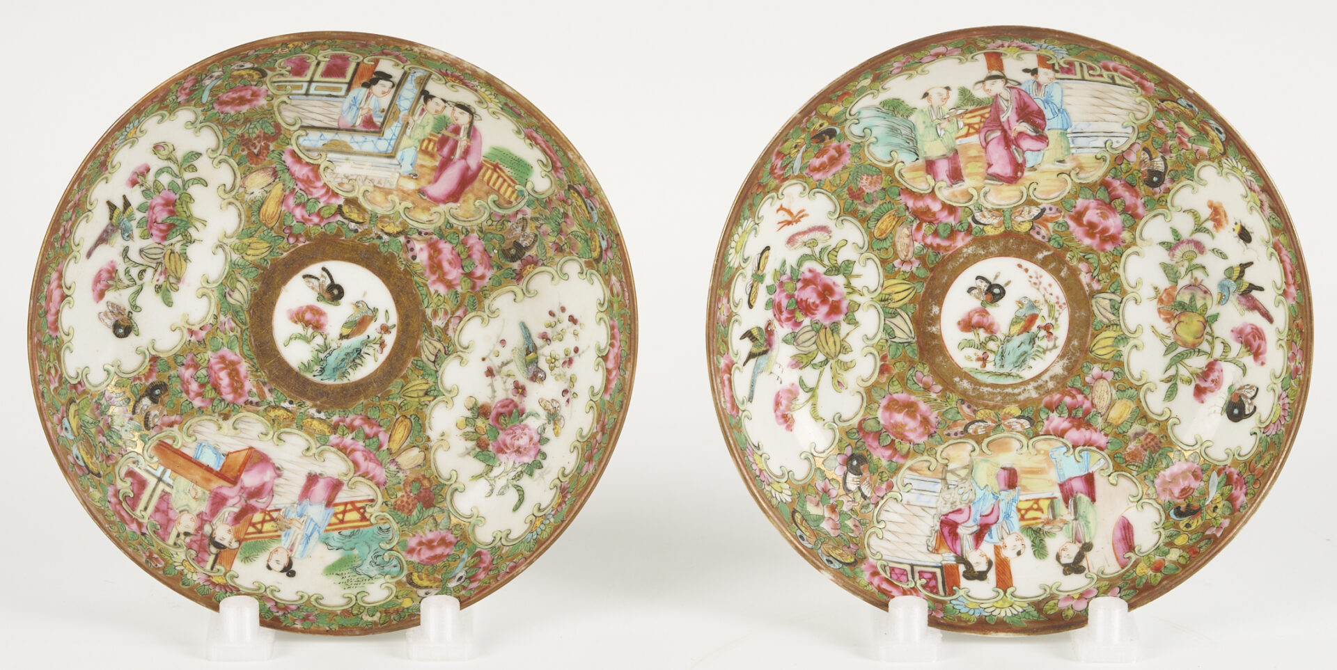 Lot 699: 13 Chinese Rose Medallion Porcelain Pieces