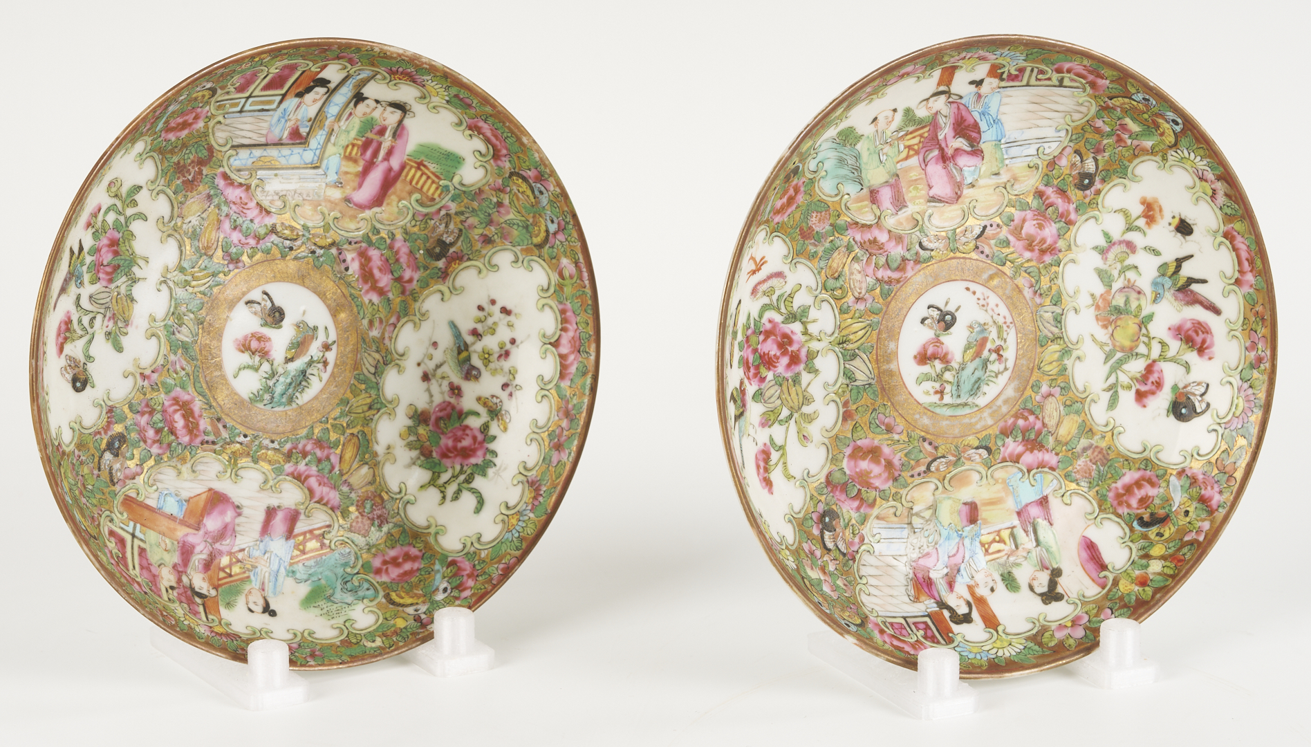 Lot 699: 13 Chinese Rose Medallion Porcelain Pieces