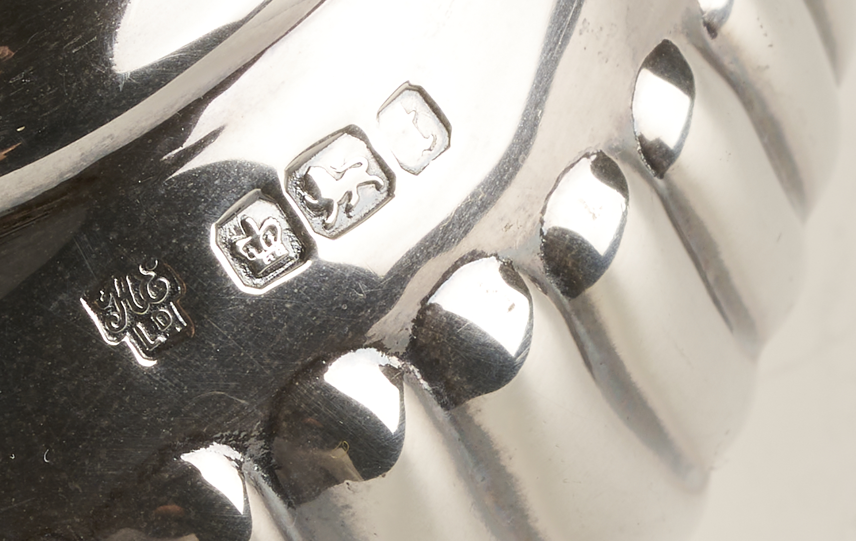 Lot 69: Antique English Sterling Silver 4 pc Tea set with s/p Tray