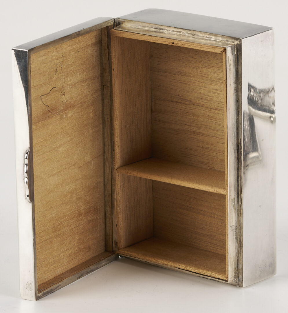 Lot 6: 3 Chinese Export Silver Dragon Boxes