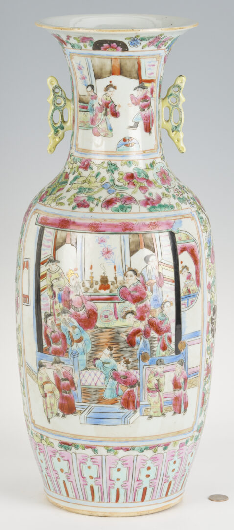 Lot 700: Large Chinese Famille Rose Porcelain Vase