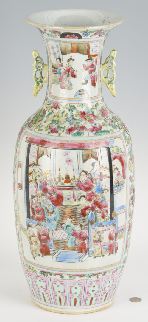 Lot 700: Large Chinese Famille Rose Porcelain Vase