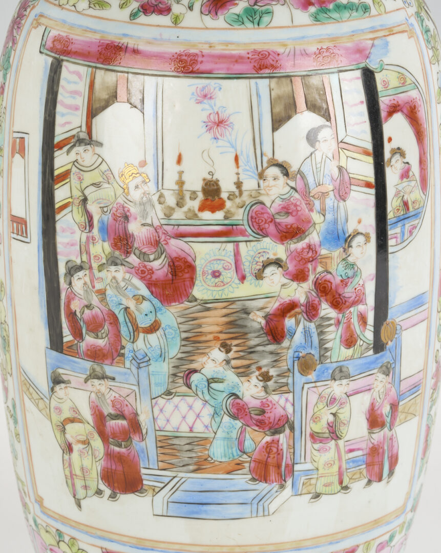 Lot 700: Large Chinese Famille Rose Porcelain Vase