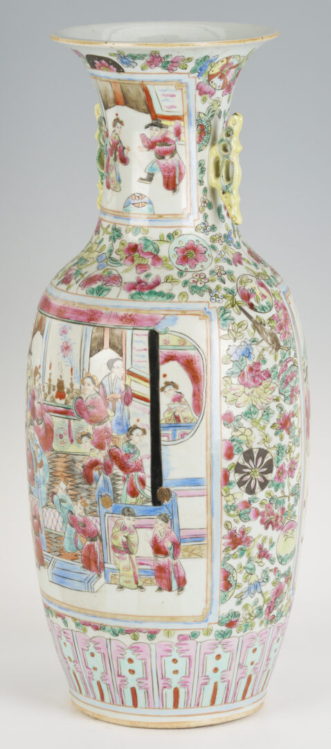Lot 700: Large Chinese Famille Rose Porcelain Vase