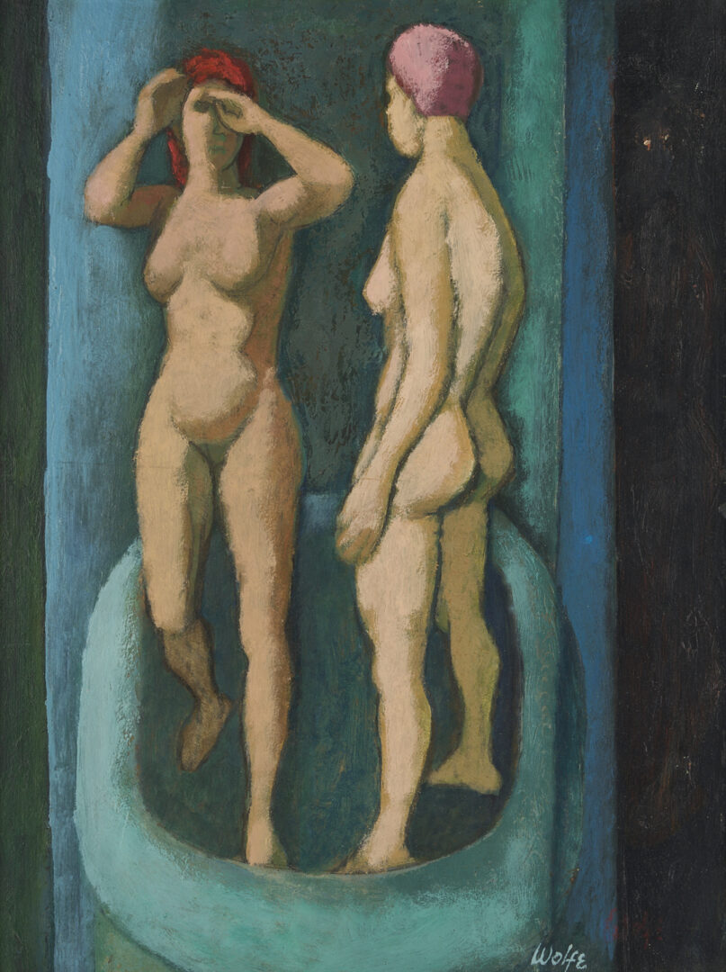 Lot 707: Meyer Wolfe O/B, Two Nude Women