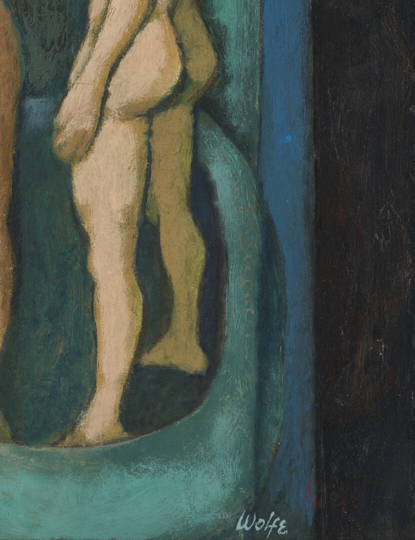 Lot 707: Meyer Wolfe O/B, Two Nude Women