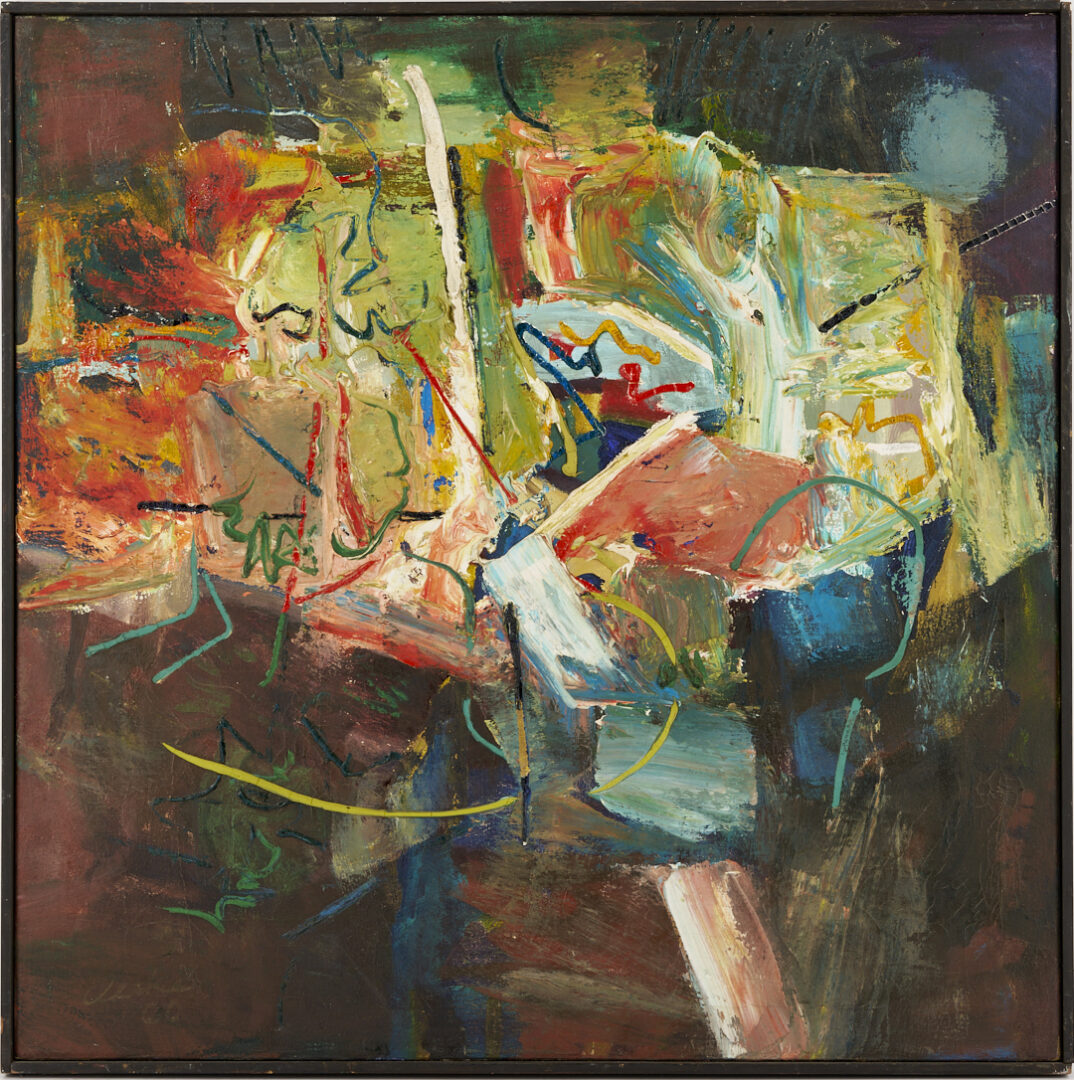 Lot 710: Richard Clarke O/C Painting, Bloom, 1960