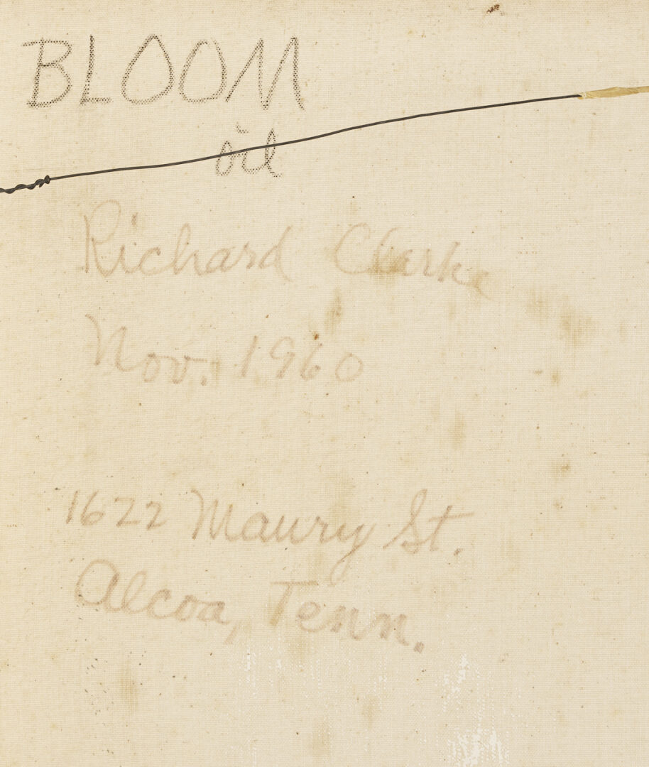 Lot 710: Richard Clarke O/C Painting, Bloom, 1960