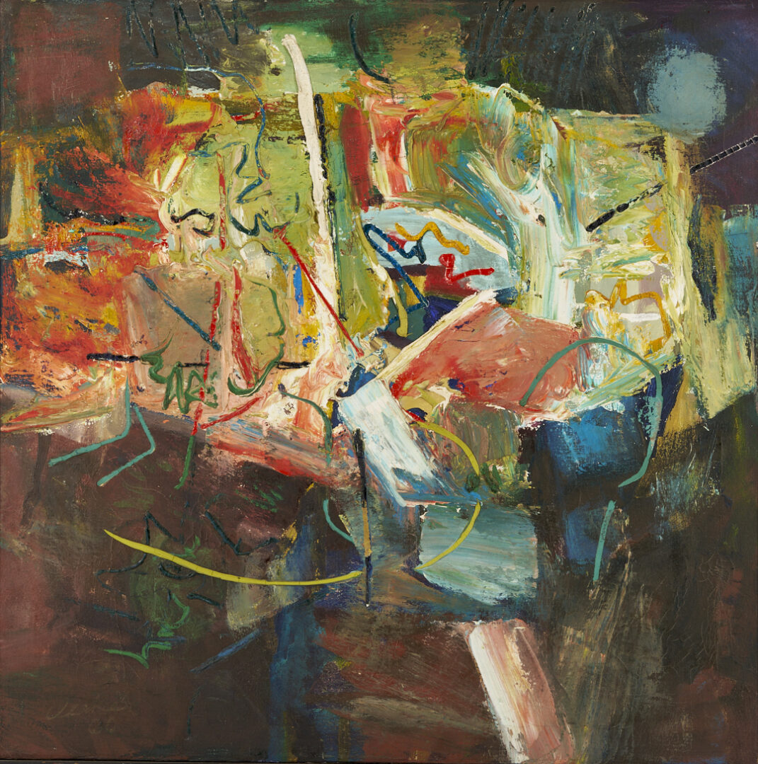 Lot 710: Richard Clarke O/C Painting, Bloom, 1960