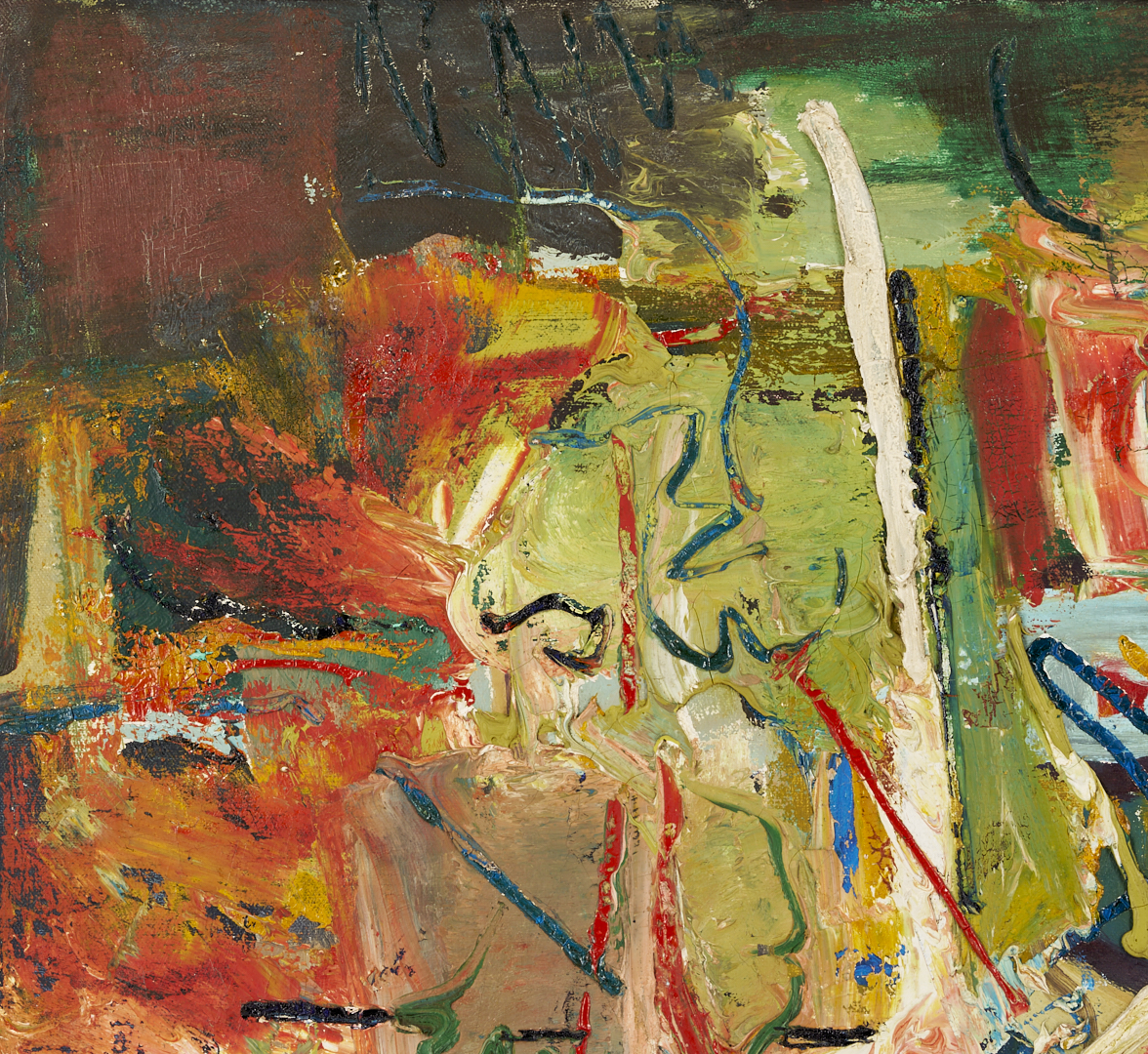 Lot 710: Richard Clarke O/C Painting, Bloom, 1960