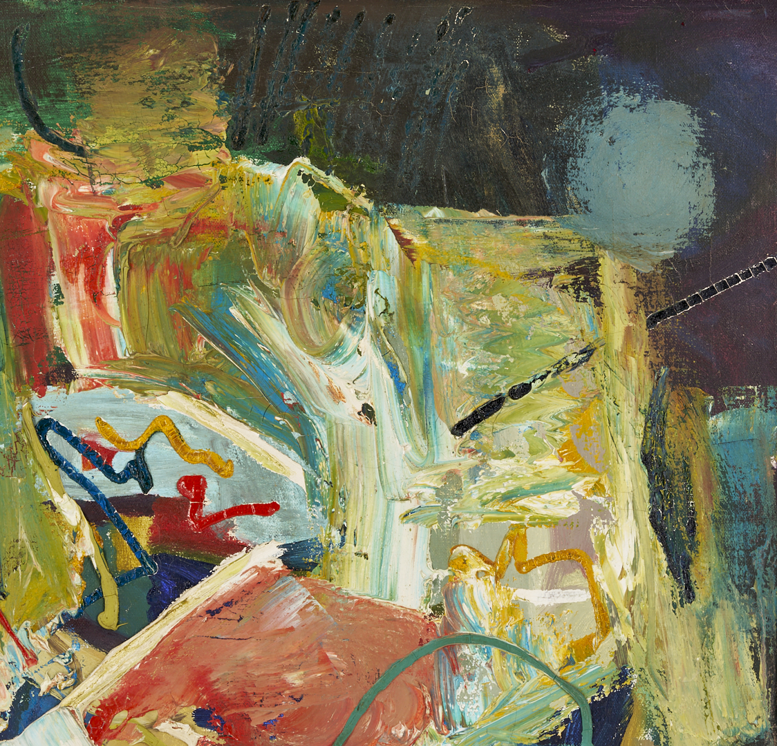 Lot 710: Richard Clarke O/C Painting, Bloom, 1960