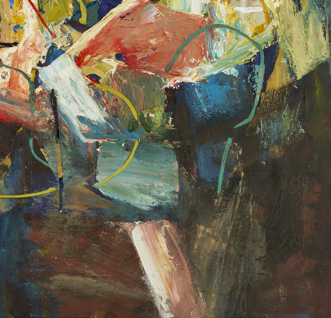 Lot 710: Richard Clarke O/C Painting, Bloom, 1960