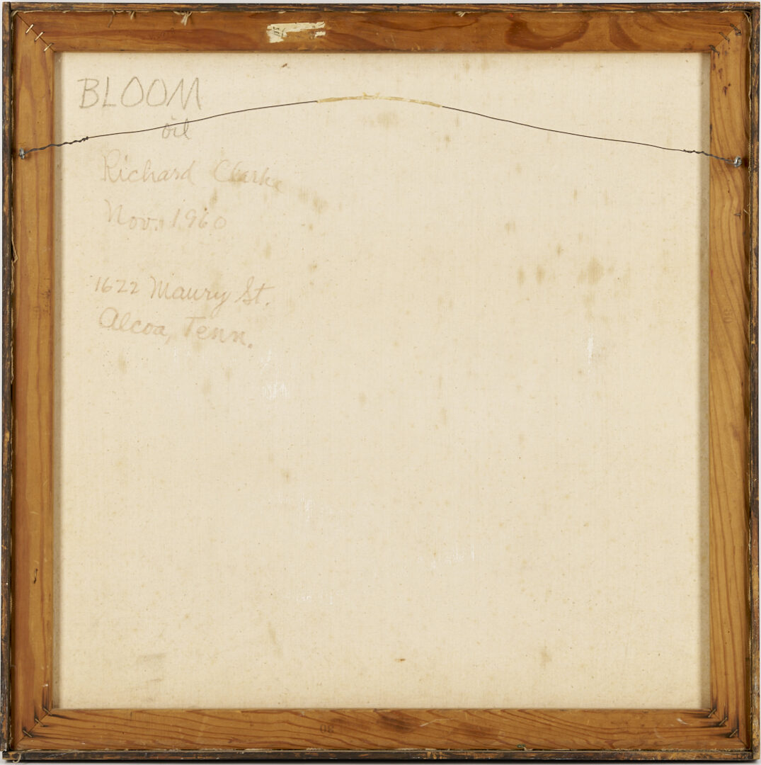 Lot 710: Richard Clarke O/C Painting, Bloom, 1960